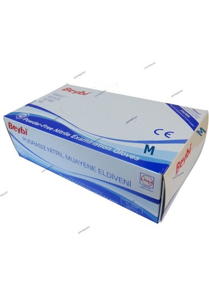 Nitril Pudrasız Eldiveni Mavi Medium (M)