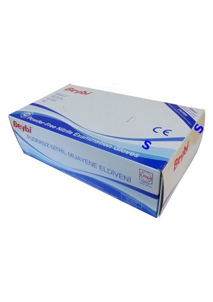 Nitril Pudrasız Eldiveni Mavi Small 10 Paket