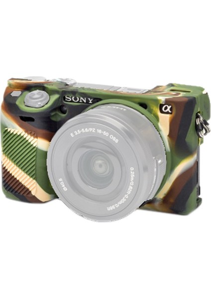 A6300 Kamuflaj EasyCover (Silikon Kılıf)