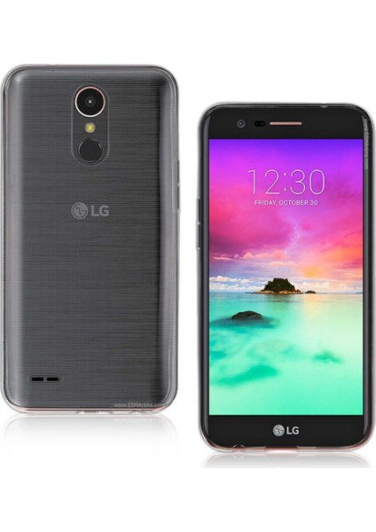 LG K10 2017 Ultra İnce Silikon Kılıf+Tempered Glass