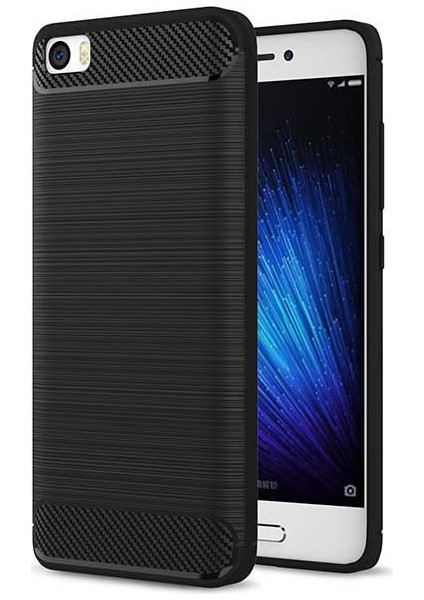 Xiaomi Mi5 Brushed Carbon Silikon TPU Kılıf