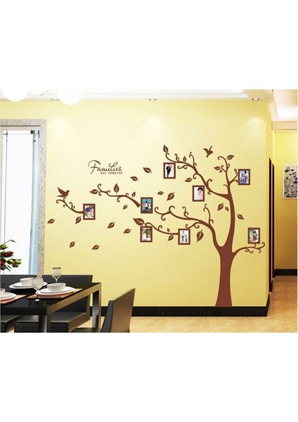 Ev Dekorasyonu Fotoğraf Çerçeveli XL Dev Ağaç Kendinden Yapışkanlı PVC Sticker Duvar Dekor modelleri