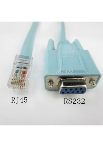 Rj45 To Rs232 Com Çevirici Kablo