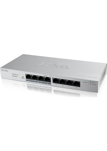 GS1200-8HP 8-Port POE 10/100/1000Mbps Tak-Kullan QoS 60W Toplam Güç Destekli Web-Yönetilebilir Güçten Tasarruflu Gigabit Switch