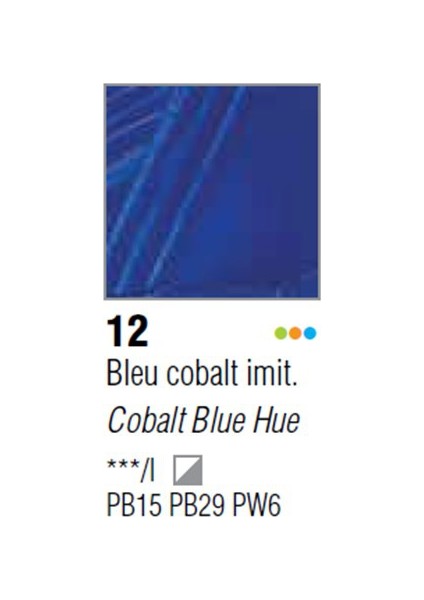 Huile Fine Xl 37 Ml Yağlı Boya No12 Cobalt Blue Hue