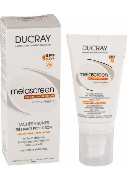 Melascreen Creme Solaire SPF 50 Yüksek Korumalı Güneş Kremi Legere - 30 ml