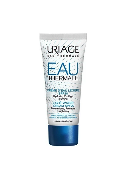 Eau Thermale Light Water Cream Spf20 40ml