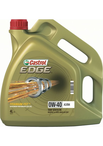 Edge Titanium FST 0W-40 A3/B4 4 Litre Motor Yağı ( Üretim Yılı: 2023 )