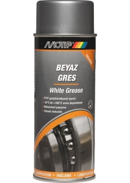 Beyaz Sıvı Gres Sprey - 400 ml