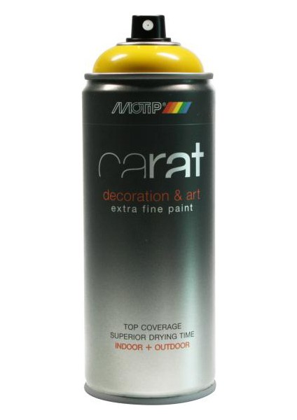 Carat Koyu Parlak Sarı Sprey Boya - 400 ml RAL1007