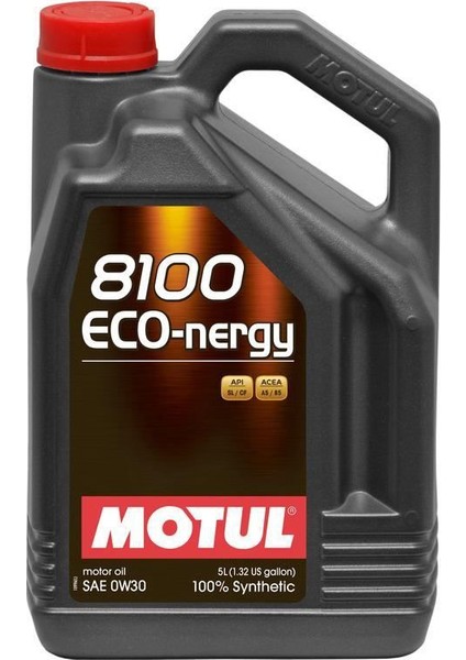 8100 Eco Nergy 0W-30 5 Litre Motor Yağı ( Üretim Yılı: 2023 )