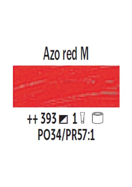 Van Gogh 200 Ml Yağlı Boya Seri 1 No 393 Azo Red M