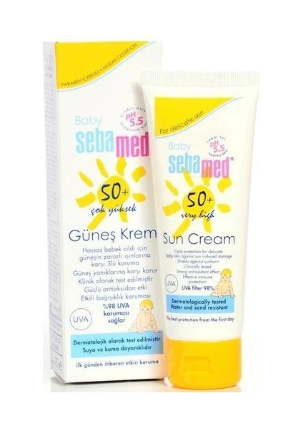 Sun 50 SPF Bebek Güneş Kremi 75 Ml