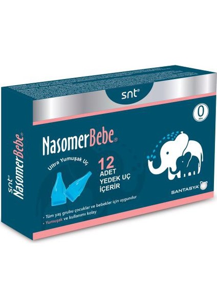 Nasomer Bebe Nazal Aspırator Yedek Uc 12 Adet