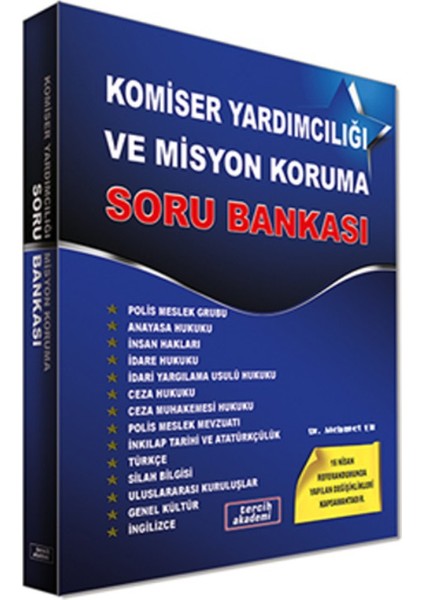 Tercih Akademi Komiser Yardımcılığı Ve Misyon Koruma Soru Bankası - Mehmet Er