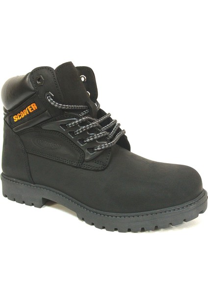 G4081Ns Siyah Su Geçirmez Deri Unisex Bot