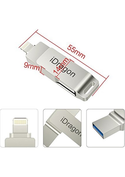 iDragon 16GB iPhone iPad Usb Flash Metal Bellek