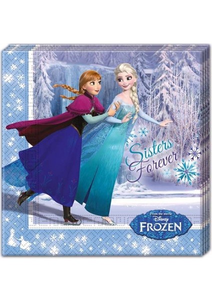 Sihirli Parti Frozen Ice Skating Kağıt Peçete