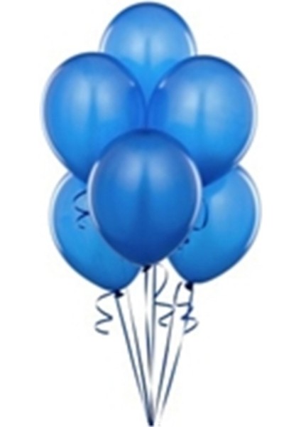Sihirli Parti Metalik Balon Mavi (20 Adet)