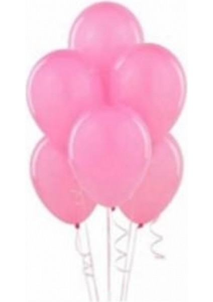 Sihirli Parti Metalik Balon Pembe (20 Adet)