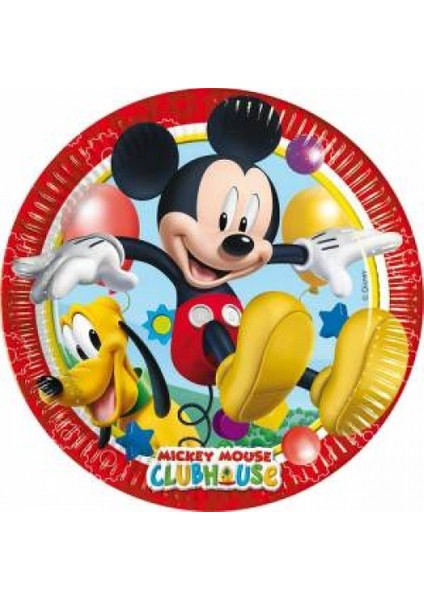Sihirli Parti Mickey Mouse Tabak (8 Adet)