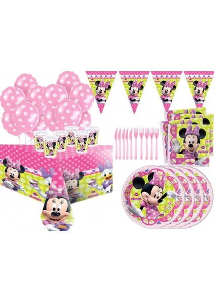 Sihirli Parti Minnie Mouse Parti Seti 16 Kişilik