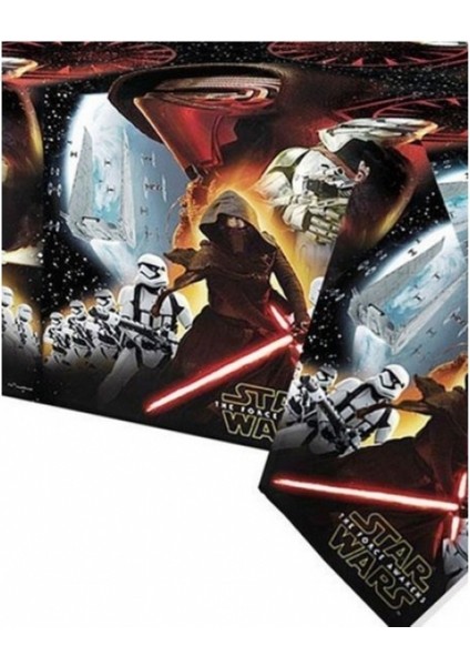 Sihirli Parti Star Wars & Heroes Plastik Masa Örtüsü