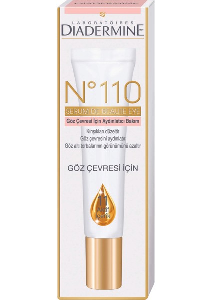 No110 Göz Çevresi Aydınlatıcı Serum 15 ml