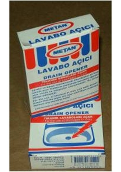 Metan Lavabo Aç Tıkanık Lavabo Açıcı 40 Gr