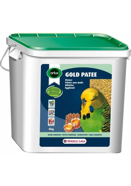 Versele-LagaOrlux Gold Patee Muhabbet Ve Küçük Paraket Ballı Yumurta Maması 5 Kg