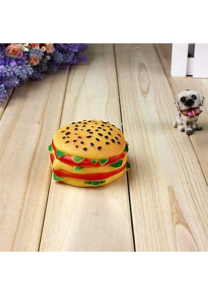 Hamburger Sesli Köpek Oyuncağı