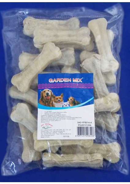 Garden Mıx Deri Pres Kemik 4'' 40-45 Gr 20 Li Paket