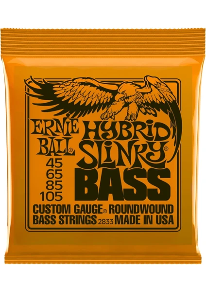 Ernie Ball P02833 Hybrid Slinky Nickel 45-105 (4 Telli) Bas Gitar Teli