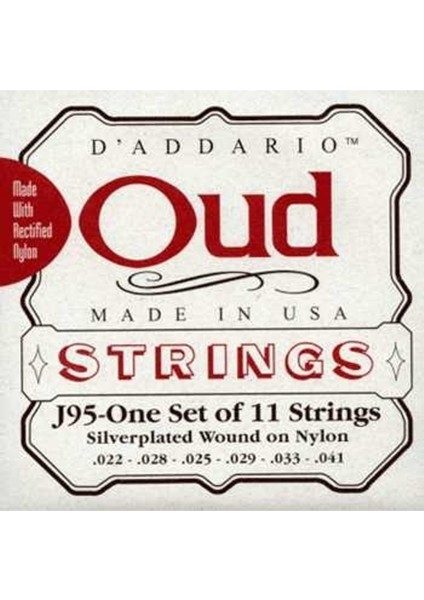 Daddario Ej95S Ud Teli Set Silverplated Wound Kumlu