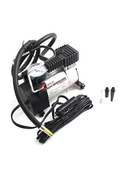 Hava Kompresörü Metal 12V Işıksız Silver
