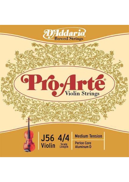 Daddarıo J56 Keman Tel Set Pro-Arte Keman Set Med 44