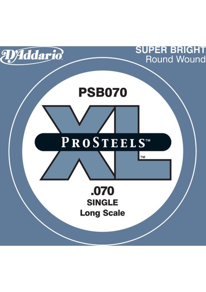 Daddarıo Psb070 Bas Tel Tek Sıngle Bas Pro Steel 070 Long :Daddarıo Abd