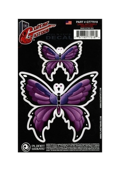 Planetwaves Gt77018 Gtr Tattoo- Tribal Butterfly Sticker