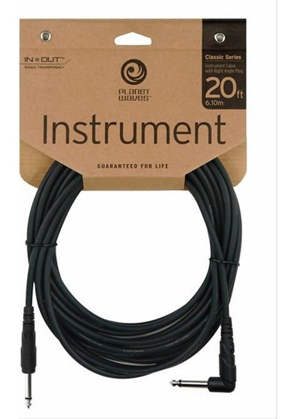 Planetwaves Pwcgtra20 Gitar Kablo 20 İnch Cable Right Angle :Planetwaves Çin