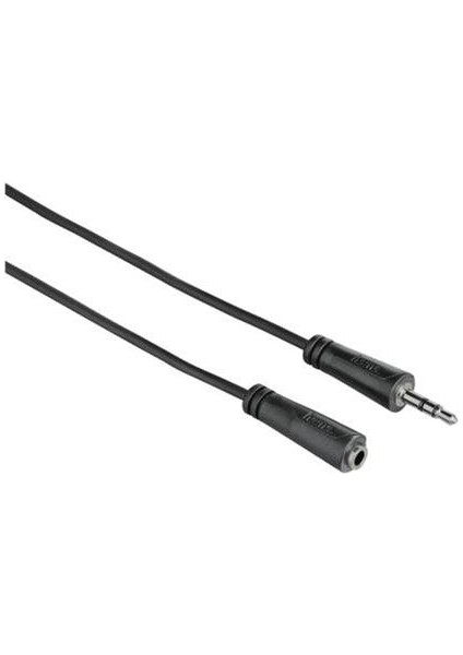 3.5mm - 3.5mm Soket Stereo Siyah 1S 3M