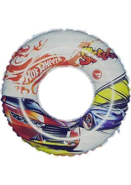 Hot Wheels Swim Ring / Şişme Deniz Simidi 51 Cm