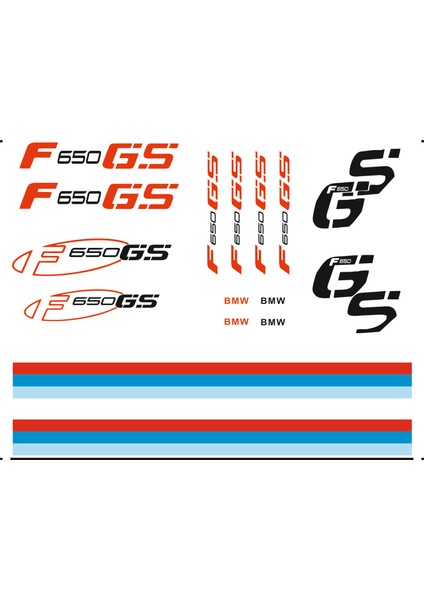 Sticker Master Bmw F650 Full Sticker Set Oto Motor Pc Etiket