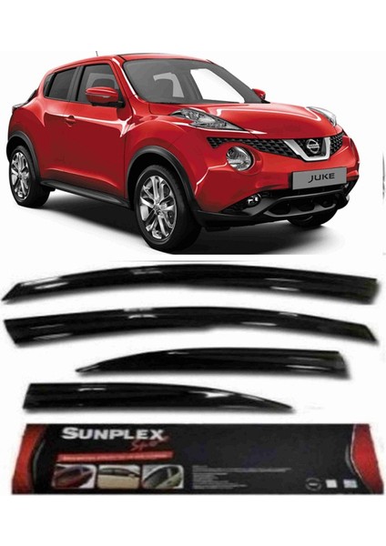 4 Lü Nissan JUKE Ön-Arka Komple Set Cam Rüzgarlığı Sunplex SPS86