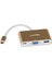 Q-TV03 Type-C To Vga+USB 3.0+Type-C (F) 1920*1080P Çevirici Converter 1