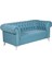 3A Mobilya İkili Modern Chesterfield - Turkuaz 3