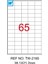 38,1X21,2 Mm Laser Etiket Tw-2165 1