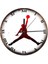 Nba Jordan Basket Roma Rakamlı Desenli Duvar Saati 1