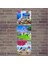 Ahşap Tablo Çiçekler İçinde Kara Kedi Baskılı 14X14 Cm 3 Parça 1