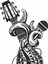 Rock Monster Duvar Sticker 2