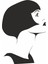 Vintage Woman Head Duvar Sticker 2